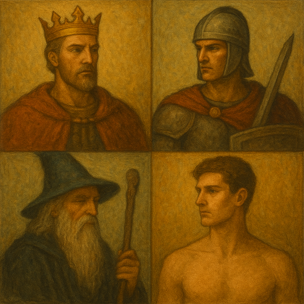 rey, guerrero, mago y amante